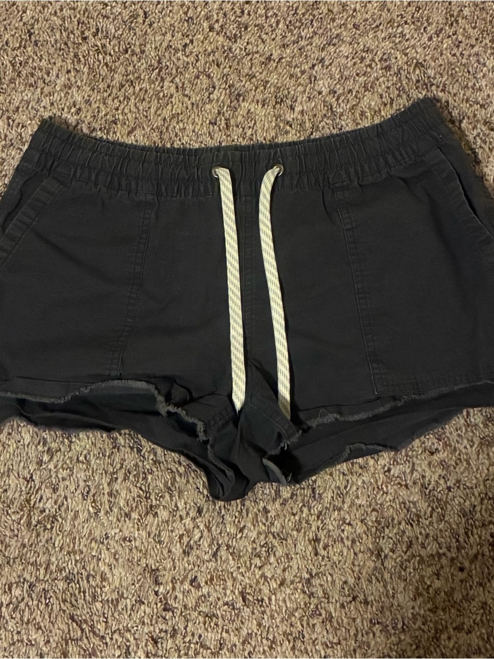 Vuori Black Athletic Shorts with Drawstring Waist